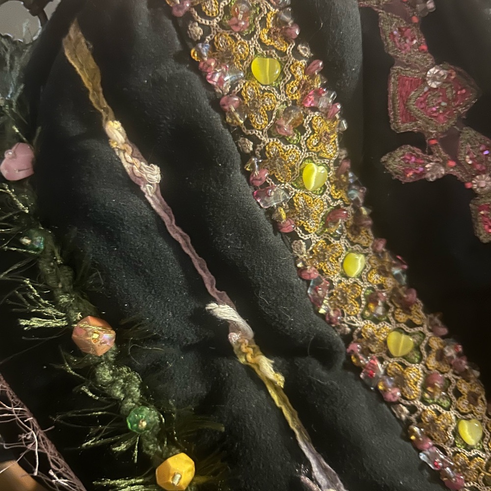 Vintage Mary Frances beaded purse sequin silk crossbody bags - Picture 10 of 12